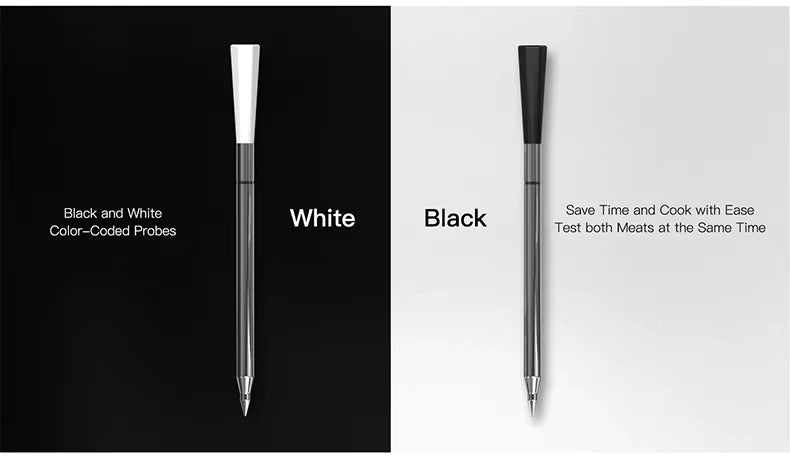 Nuviraz Smart Bluetooth Wireless Meat Thermometer Digital | BBQ, Grill, Oven, Smoker, Air Fryer, Kitchen | Perfect for Steak, Chicken, Turkey, and More | Delicous Recipes in App - NuviraZ